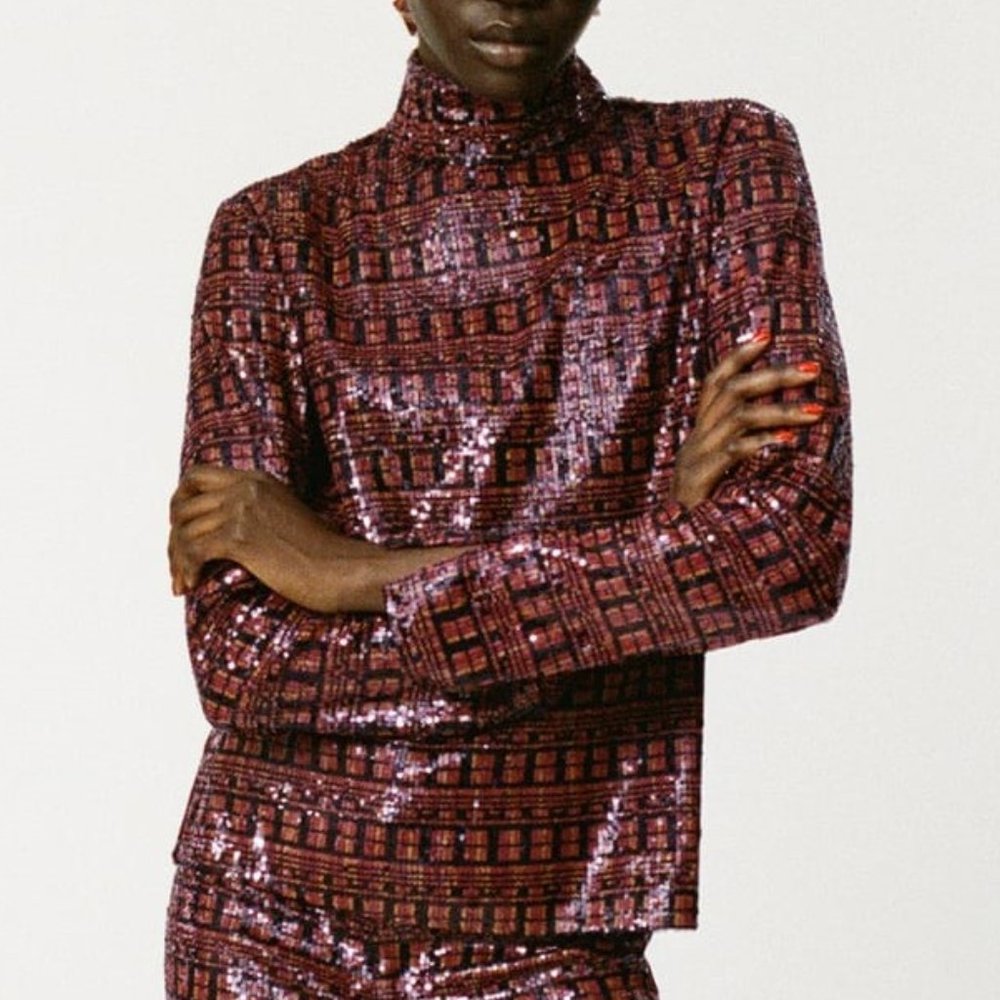ZARA SEQUIN TOP